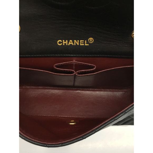 Chanel Lambskin Leather Mini Matelasse Chain Shoulder Bag - Picture 6 of 6